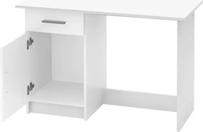 Univerzális PC asztal, fehér, SIRISS NEW