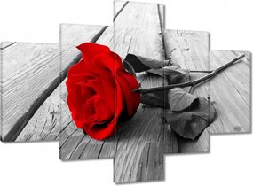 Vászonkép 100x70 Vörös rózsa a fán