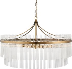 Endon modern függeszték marietta grand antik sárgaréz átlátszó end112574