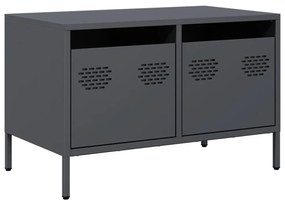 antracitszürke hidegen hengerelt acél TV-szekrény 68x39x43,5 cm