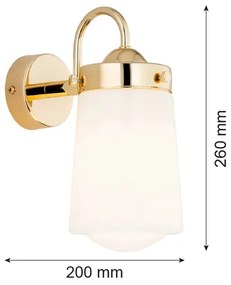 Argon 4717 - Fürdőszobai fali lámpa PASADENA 1xE27/15W/230V IP44