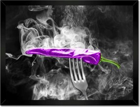 Poszterek keretben 40x30 Lila paprika