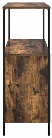 füstölt tölgy fürdőszobaszekrény polcokkal 76,5x35x95 cm
