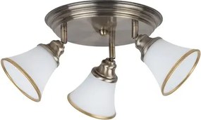 Rabalux beltéri karos spotlámpa e14 3x40w bronz/fehér grando
