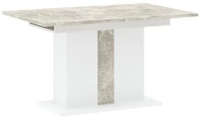 GREYS Étkezőasztal Márvány/Fehér Színben 134 cm