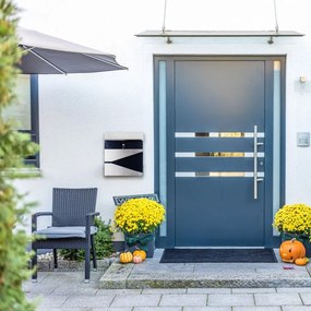 STILISTA Fali postaláda 37 x 36 x 10,5 cm acél