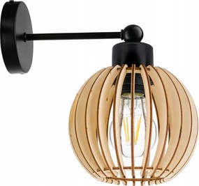 Fali lámpa E27 fix loft gömb fa