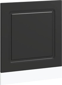 vidaXL mosogatógép panel Kalmar fekete 60x1,5x67 cm gépesített fa