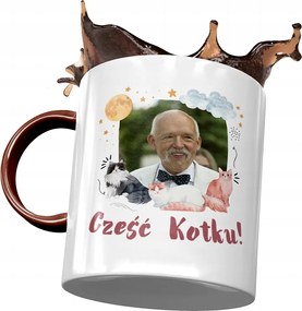 Bordó bögre Janusz Corwin Mikke Ajándék Nyomtatott fényképpel