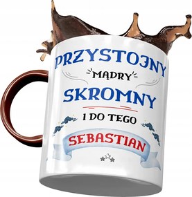 Bordó bögre Sebastian Férj Kolléga Ajándék Nyomtatott Fotóval