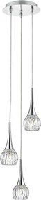 Där Lighting LYA0350 - Kábeles csillár LYALL 3xG9/40W/230V fényes króm