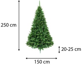 Karácsonyfa Jegenyefenyő 250cm hegyi