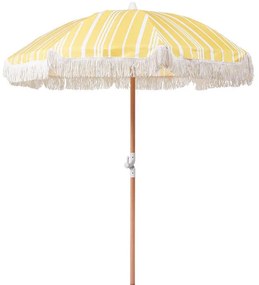 Fehér és sárga napernyő ⌀ 150 cm MONDELLO Beliani