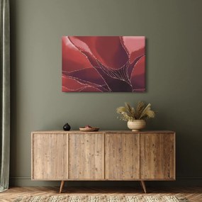 Kép - Piros absztrakt virág N⁰2 (90x60 cm)