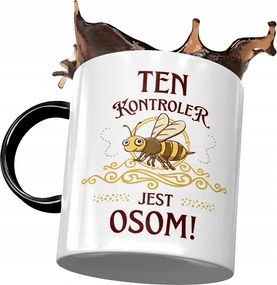 Fekete Bögre Kontroller A Kontroller Egy Darázs Nyomtatott Fotóval