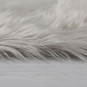 Sheepskin szürke szőnyeg, ⌀ 120 cm - Flair Rugs