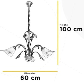 ONLI - Csillár láncon LUCREZIA 3xE14/6W/230V krém