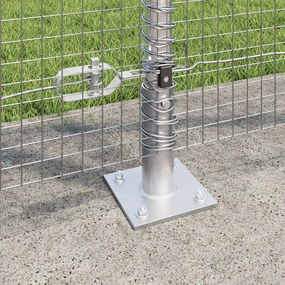 Hegesztett Drótkerítés 13 Flancos Oszloppal 1,2x50 m Horganyzott Acél