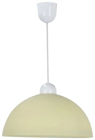 Krémszínű függőlámpa üveg búrával ø 22 cm Vanilia – Candellux Lighting