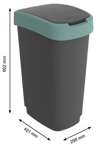 Szemetes újrahasznosított műanyagból 50 l Twist - Rotho
