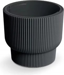Virágcserép Milla III szénszürke 29,9 cm