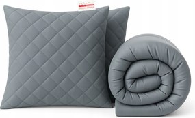 Egész évben használható szett: szürke, meleg, puha paplan 160x200 2 db párna 70x80