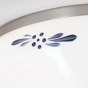 Orion DL 7-673- Mennyezeti lámpa LANDHAUS 2xE27/60W/230V átm. 28 cm mm króm/fehér