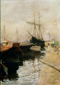Wassily Kandinsky - Festmény reprodukció The Port of Odessa, 1900, (26.7 x 40 cm)