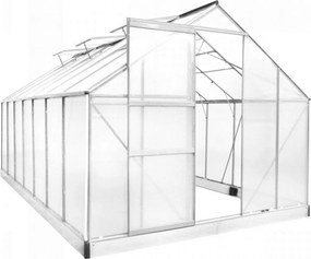 Polikarbonát üvegház 250 x 430 x 124/205 cm