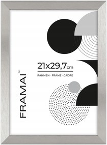 Ezüst keret 21x29,7 cm matt MDF-ből