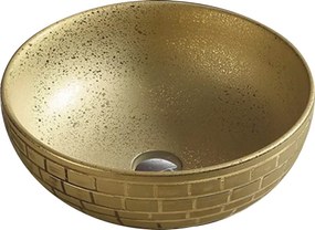 Mexen Briana asztali mosdó 40 x 40 cm, arany - 22064052