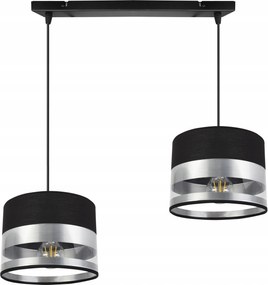 Mennyezeti Lámpa Függeszték Csillár Króm Lámpabúra Ezüst Króm Fekete Loft