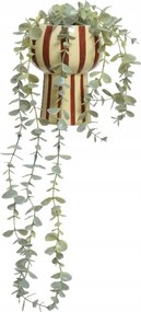 Zöld dekoratív lógó műkúszónövény 11,5x11,5x15,5 cm