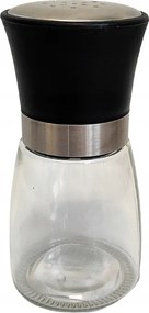 Smukee Üveg sótartó 6,5 x 6,5 x 13 cm fekete