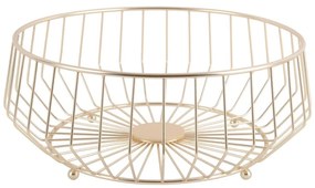 Linea aranyszínű fém gyümölcskosár, ø 34 cm - PT LIVING