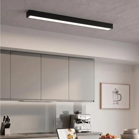 LED felületre szerelhető/kábelen függeszthető csillár LED/44W/230V 4000K 120 cm fekete
