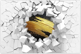 Poszterek 120x80 Arany csillogás ecsettel