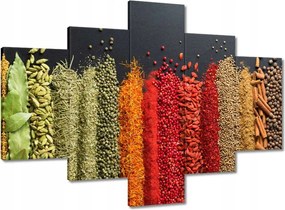 Vászonkép 100x70 Színes fűszerkészlet