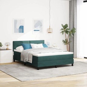 Boxspring Ăgy Matrac nĂ©lkĂŒl SötĂ©t Zöld 140x200 cm BĂĄrsony