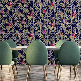 Arthouse Signature 1 Deco Tropical sötétkék fa mintás papír tapéta – 908003