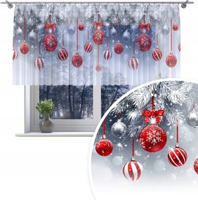 Kész Függöny 300x120 Fátyol Festett Karácsonyi Minta Békáknak 167 Karácsony