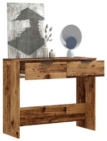 konzolasztal Régi fa 90x36x75 cm Gépelt fa