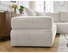 Bézs zsenília sarokkanapé (jobb oldali-L alakú) Whesley – Bobochic Paris