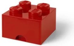 Tárolódoboz, fiókos, LEGO Brick, piros (L40051730)