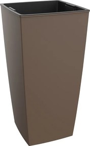 Virágtartó kaspó betéttel Lorena sima falú Barna szín 230x230x460
