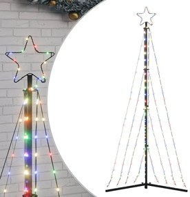 színes LED karácsonyfa 339 LED 187 cm