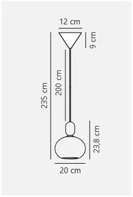 Nordlux - Csillár zsinóron NOTTI 1xE27/40W/230V szürke