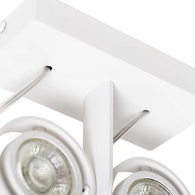 Modern spotlámpa fehér 2-lámpás - Master 50