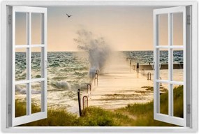 Poszterek 90x60 Tengeri hullám Tengerpart