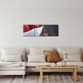 Eper képe (órával) (90x30 cm)